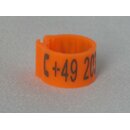 Clipringe Lasergraviert 50 Stck orange 8mm