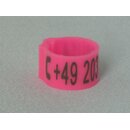 Clipringe Lasergraviert 50 Stck pink 8mm